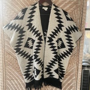 Women's Mudd Poncho Sweater